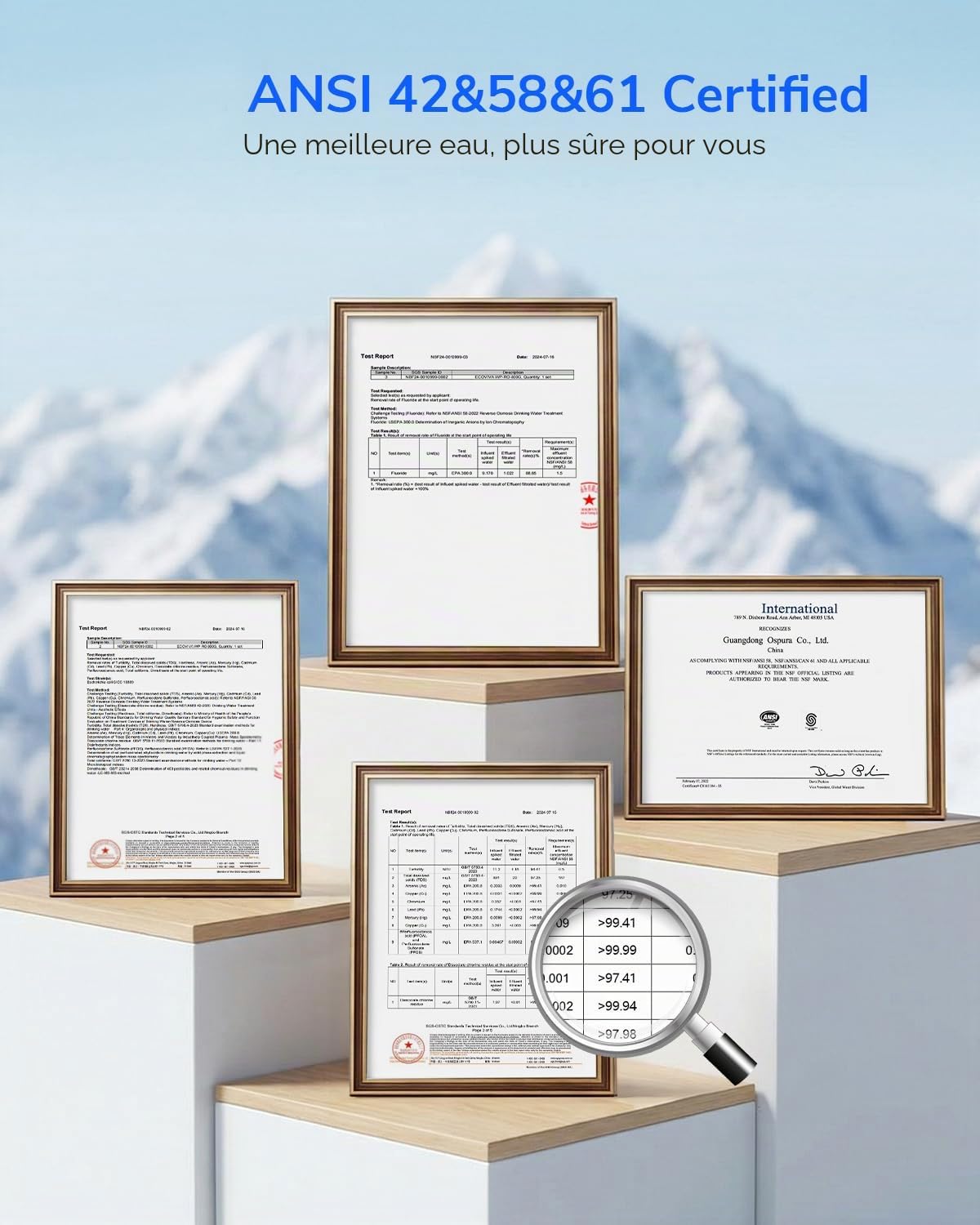 Ecoviva Osmoseur Inverse Sans Réservoir À 9 Étapes (800, Gallons)