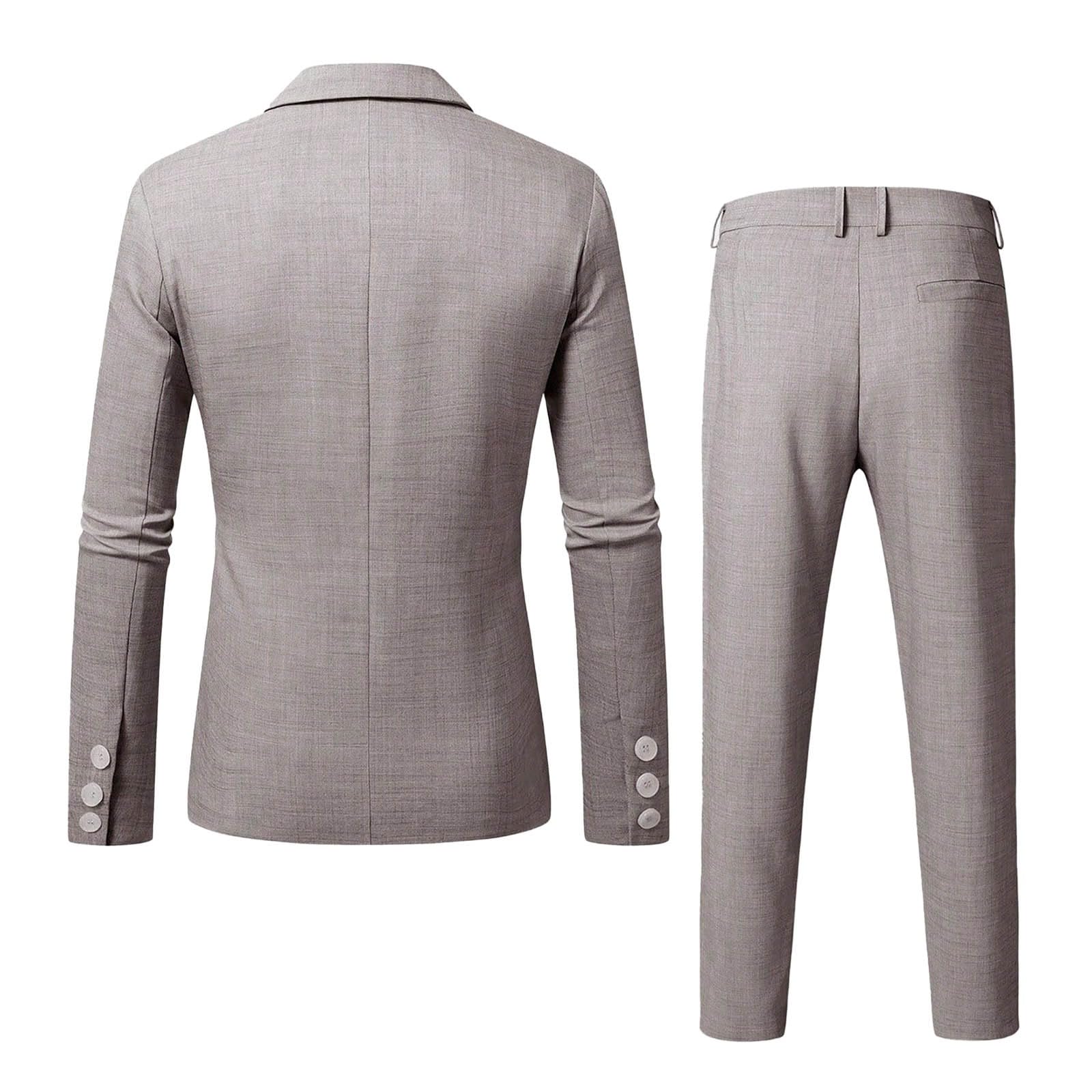 Costume Homme 2 pièces, adapté pour Mariage, fête d'affaires, Veste de Costume élégante et Confortable et Pantalon,Ensemble de Costume décontracté 2 pièces