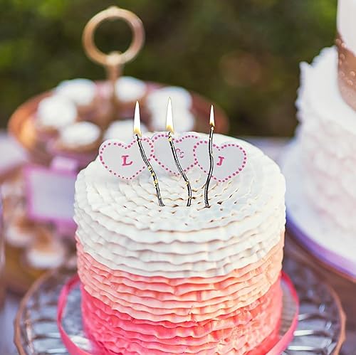 Miniatura 8 de Vela de feliz cumpleaños número 3D con número 3D de feliz cumpleaños, signo de interrogación, decoración de pastel para pasteles de cumpleaños, baby