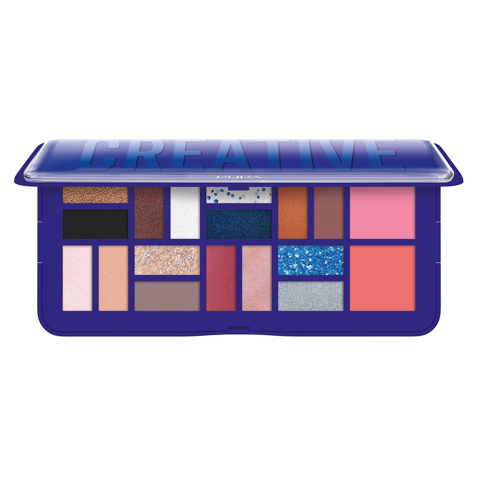 Pupa Creative Trousse 005 Blu Palette Viso e Occhi Con Specchio 20gr
