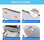 Grease Tray with Catch Pan for Dyna Glo Grill Grease Tray Replacement Parts, 25"-34" Universal Grill Drip Pan for 4 5 6 Burner Gas Grill Nexgrill Replacement Parts, Charbroil, Kenmore & Expert Grill