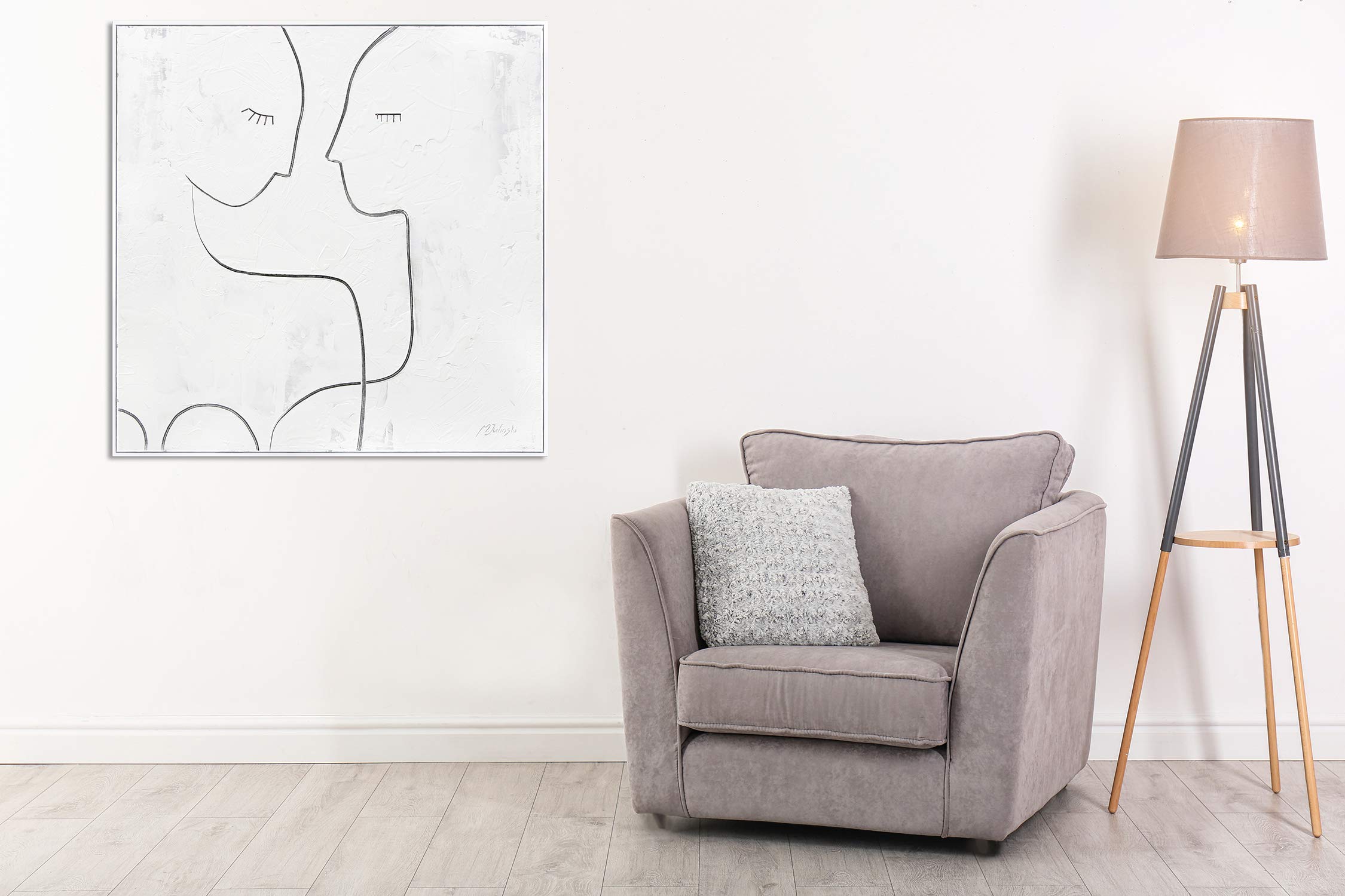 YS Quadri soggiorno dipinti a mano Acrilici Mucche d’Oro | Immagine dipinta a mano | Dipinto a mano | Quadri moderni su tela M.Julinski 120x80 cm