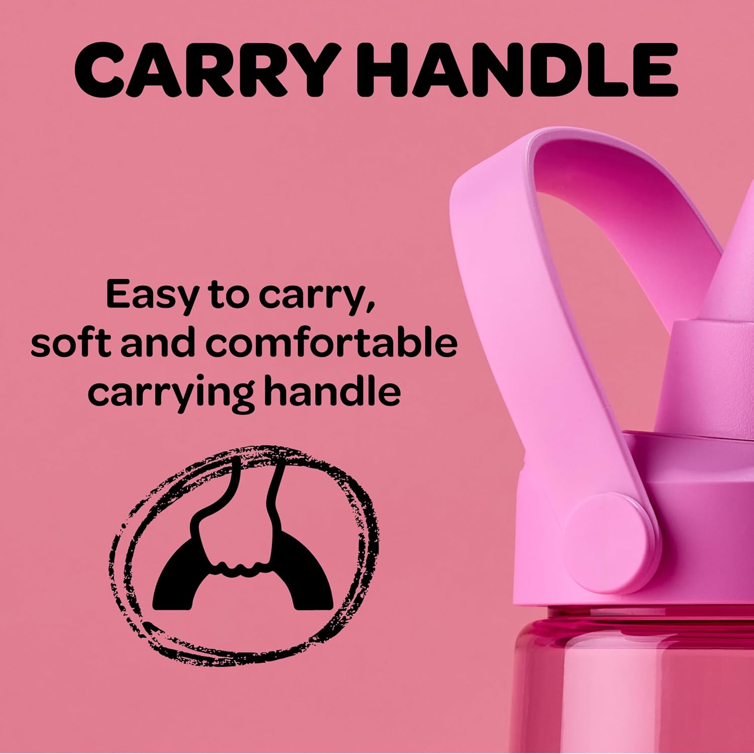 CamelBak Crayola Chug Water Bottle, Tritan Renew, Leakproof, 25oz, Cherry Red - Image 5