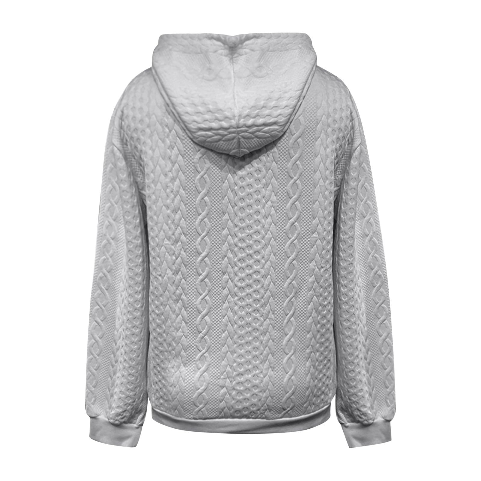 Generico Oversize Donna con Cappuccio - Top Donna Maniche Lunghe | Leggera Moda Comodo Morbida Tunica Casual con Tasche Tinta Unita Abbigliamento Invernale Outdoor Viaggio