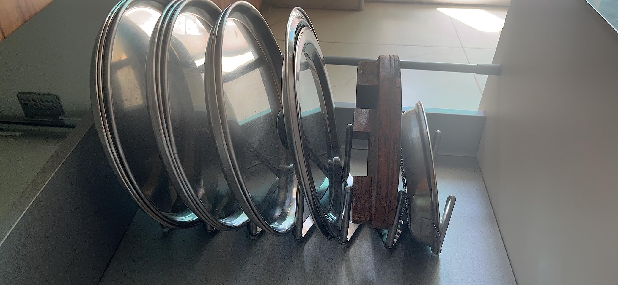 Buy Ikea Variera Pot Lid Organizer Stainless Steel Multiuse Adjustable