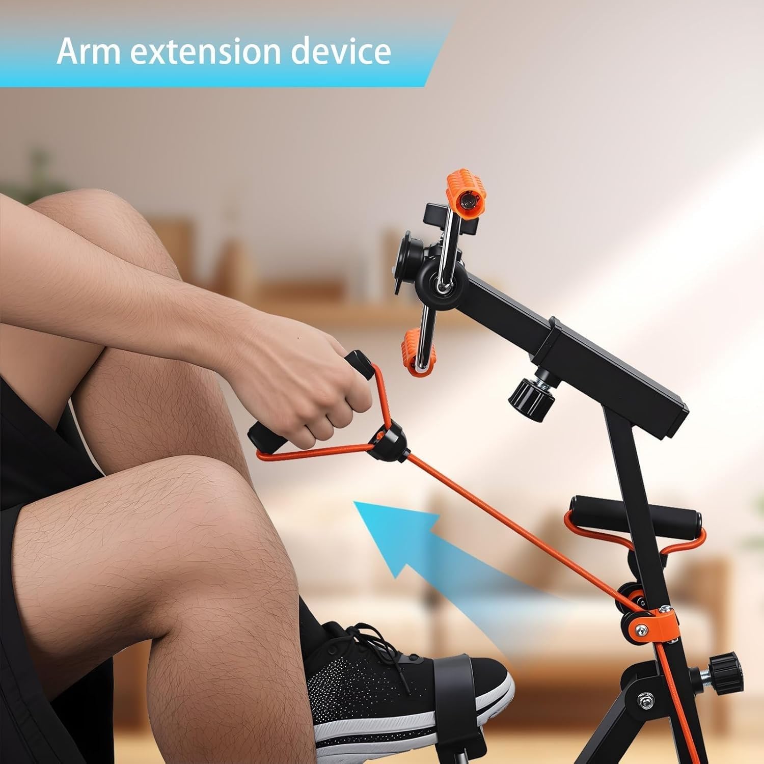X&Z-XAOY Home Pedal Cyclette per Tutto Il Corpo Pedalatore Pedalatore per Mani Braccia Gambe E Ginocchia Attrezzatura Fitness Regolabile per Anziani, Anziani