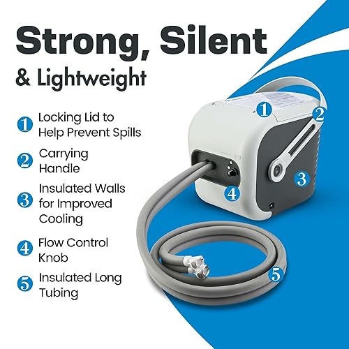 Miniatura 2 de Ossur Sistema de máquina de terapia Cold Rush con almohadilla universal, máquina de hielo ergonómica, máquina de terapia de frío ajustable,