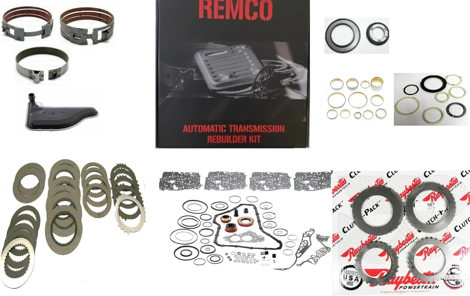 4T65E(97-UP) TRANSMISSION DELUXE REBUILT KIT BANDS BUSHINGS WASHERS PISTONS FILTER