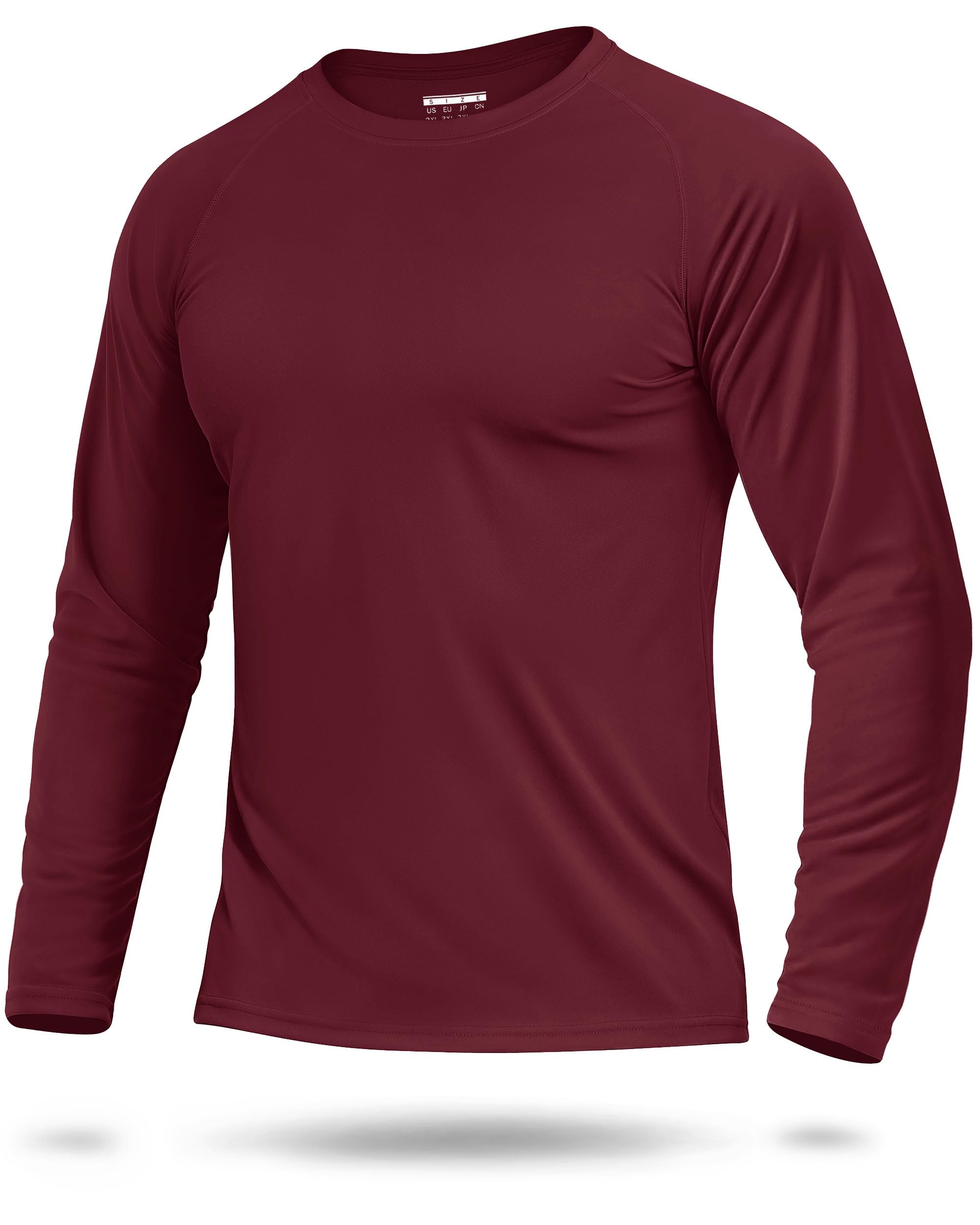 Boladeci Men's UPF 50+ Sun Protection UV SPF Shirts Long Sleeve Lightweight Quick Dry Swim T-Shirts Rash Guard