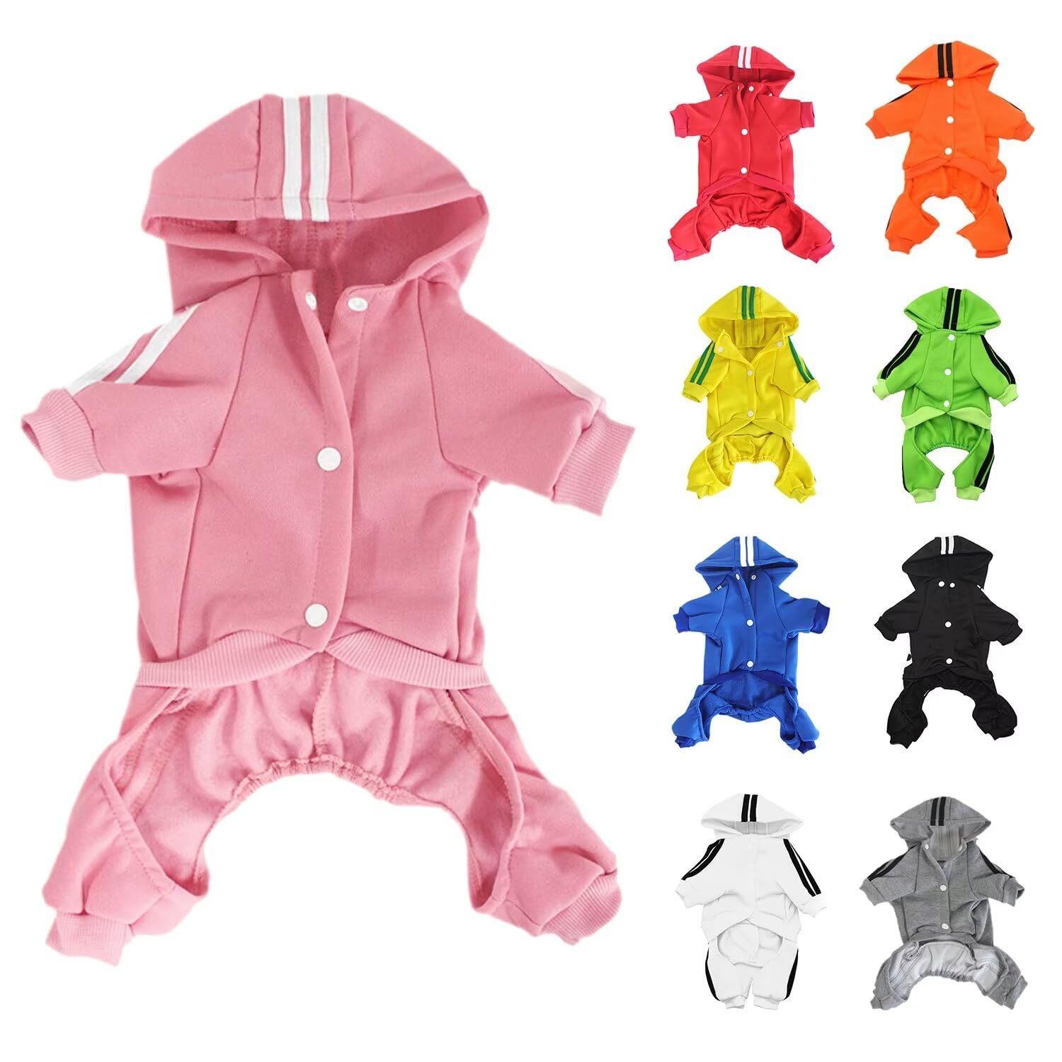 2 peças de roupas para animais de estimação, bolsa cega para cães, gatos, moletom com