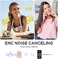 Vista 3 de INSMY Wearable Bluetooth Speakers,IP67 Waterproof,Clip-On Portable Small Personal Speaker/Clean Sound/Stereo Pair/Wireless/ENC Built-in