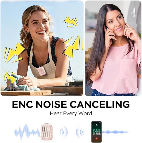 Miniatura 3 de INSMY Altavoces Bluetooth portátiles, impermeabilidad IP67, altavoz personal pequeño portátil con clip, sonido limpiopar estéreoinalámbrico 5.4ENC