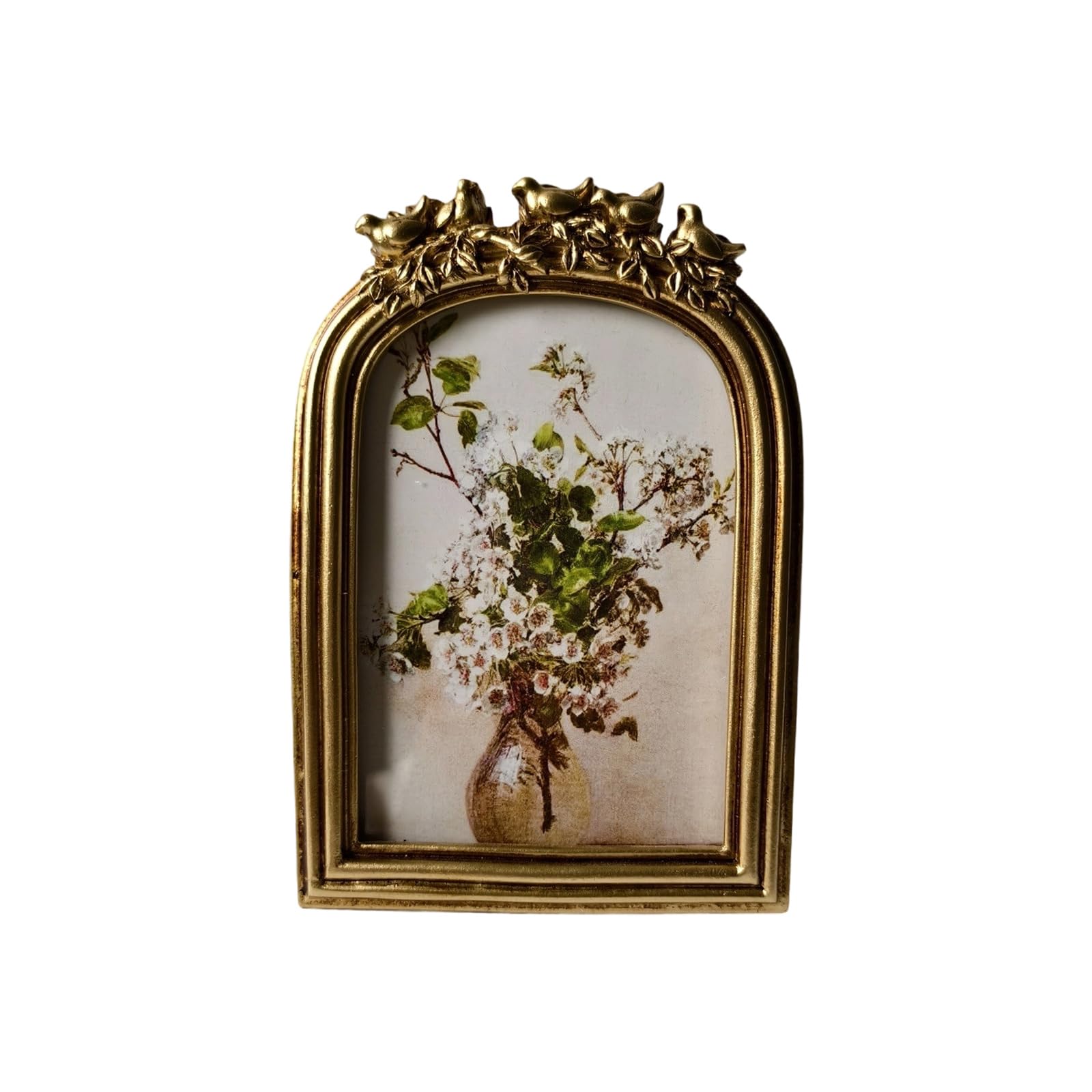 JTQYFI Retro Photo Gallery Frame, Ornate Decorative Art for Tabletop Display, Vintage Decor Decorative Photo Frame