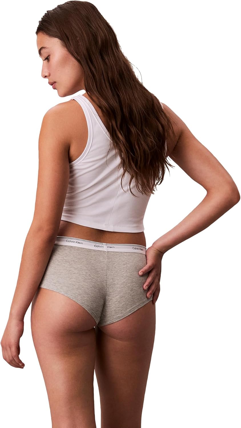 Calvin Klein womens Balance Cotton Stretch Boyshort Panties, 3 Pack - Image 5