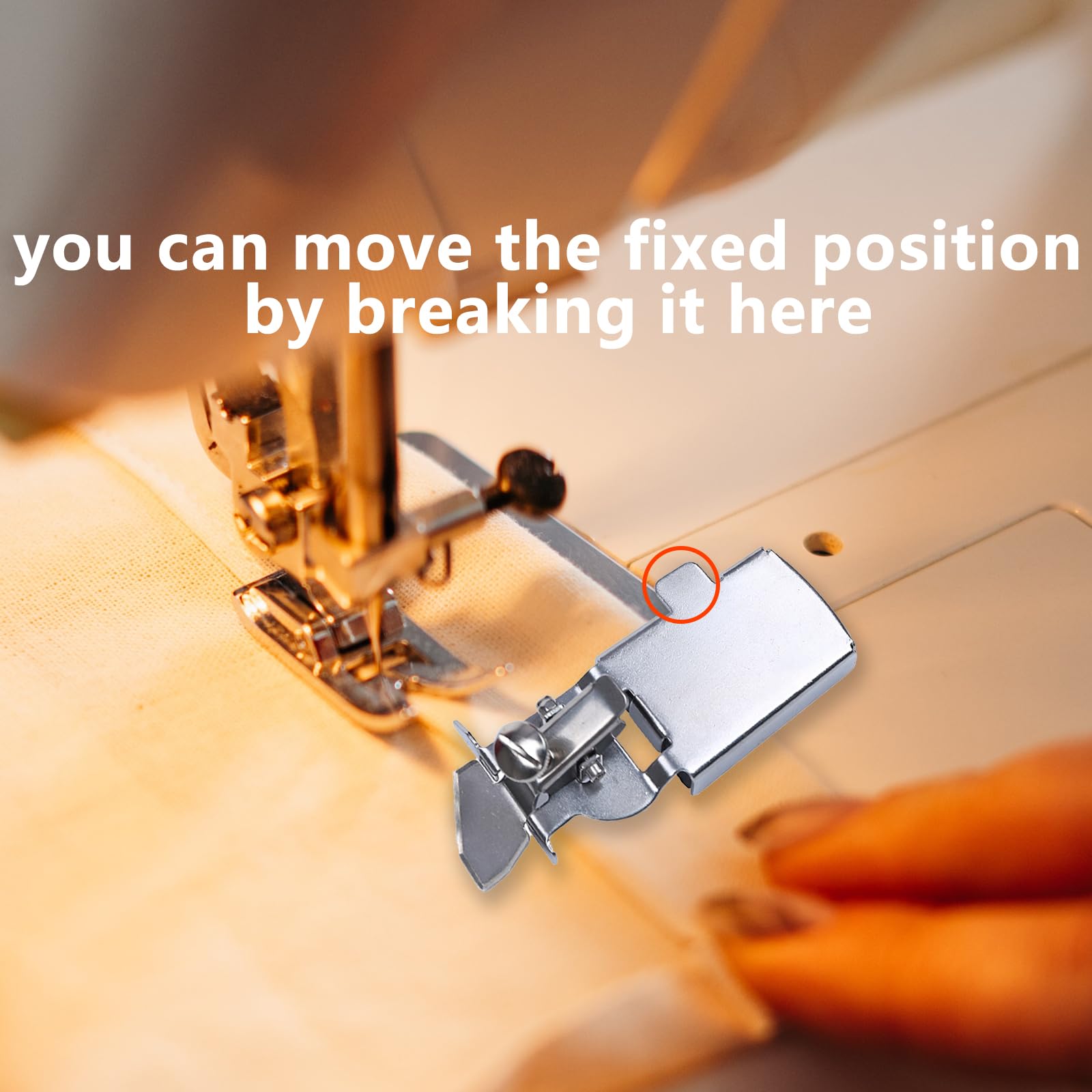 Guide Magnétique Universel Pour Machine à Coudre - En Acier Inoxydable 7.8x4cm, Maintien Précis Du Tissu