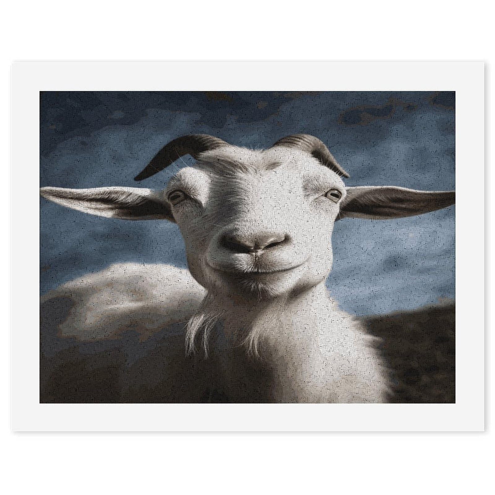 MUSM DIY Digital Painting Goat Paint by Numbers Kit for Adults Canvas Digital Oil Painting Kit for Beginners Easy Paintings by Numbers for Home Wall Decoration