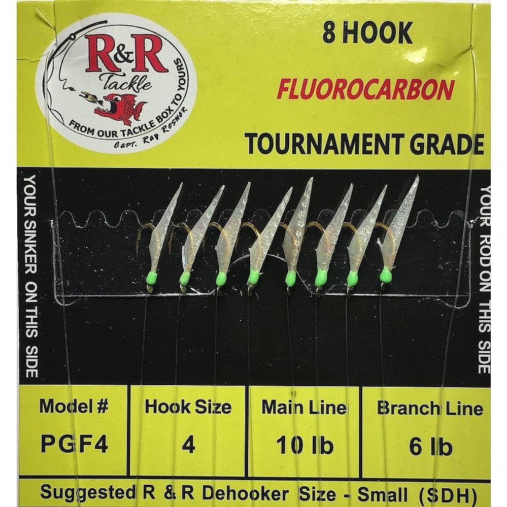 Fishing Addiction Gear Perch Slammer Rig - 2 Hook Dropper - Fly Rig (Red, 4)