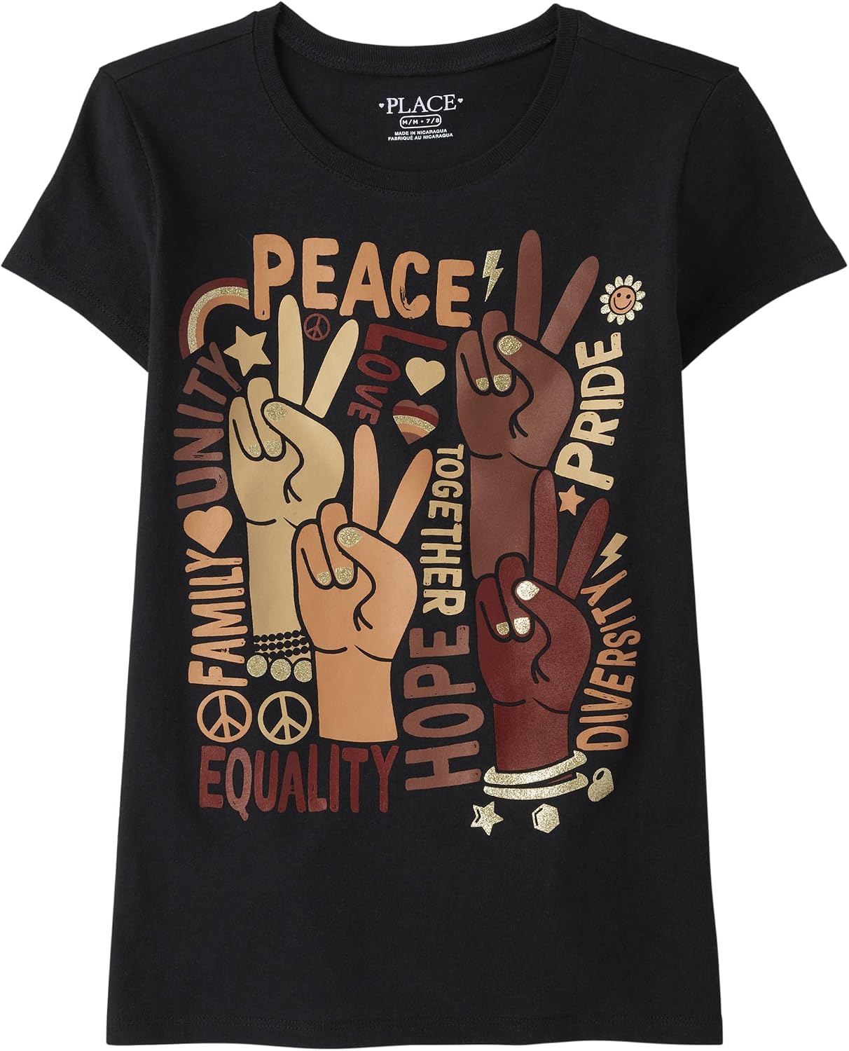 The Children's Place Girls Short Sleeve Graphic T- Shirt