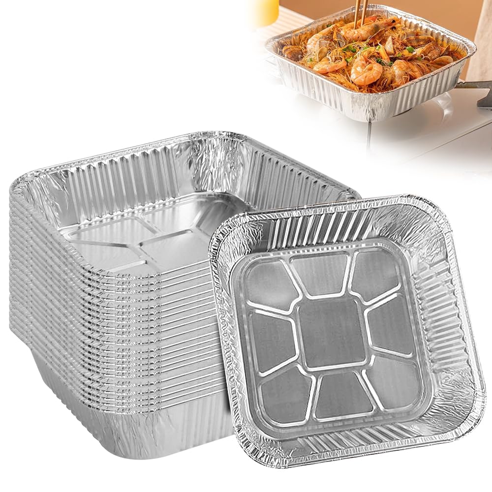Plateaux de cuisson carrés jetables pour éviter la corvée de nettoyage du four