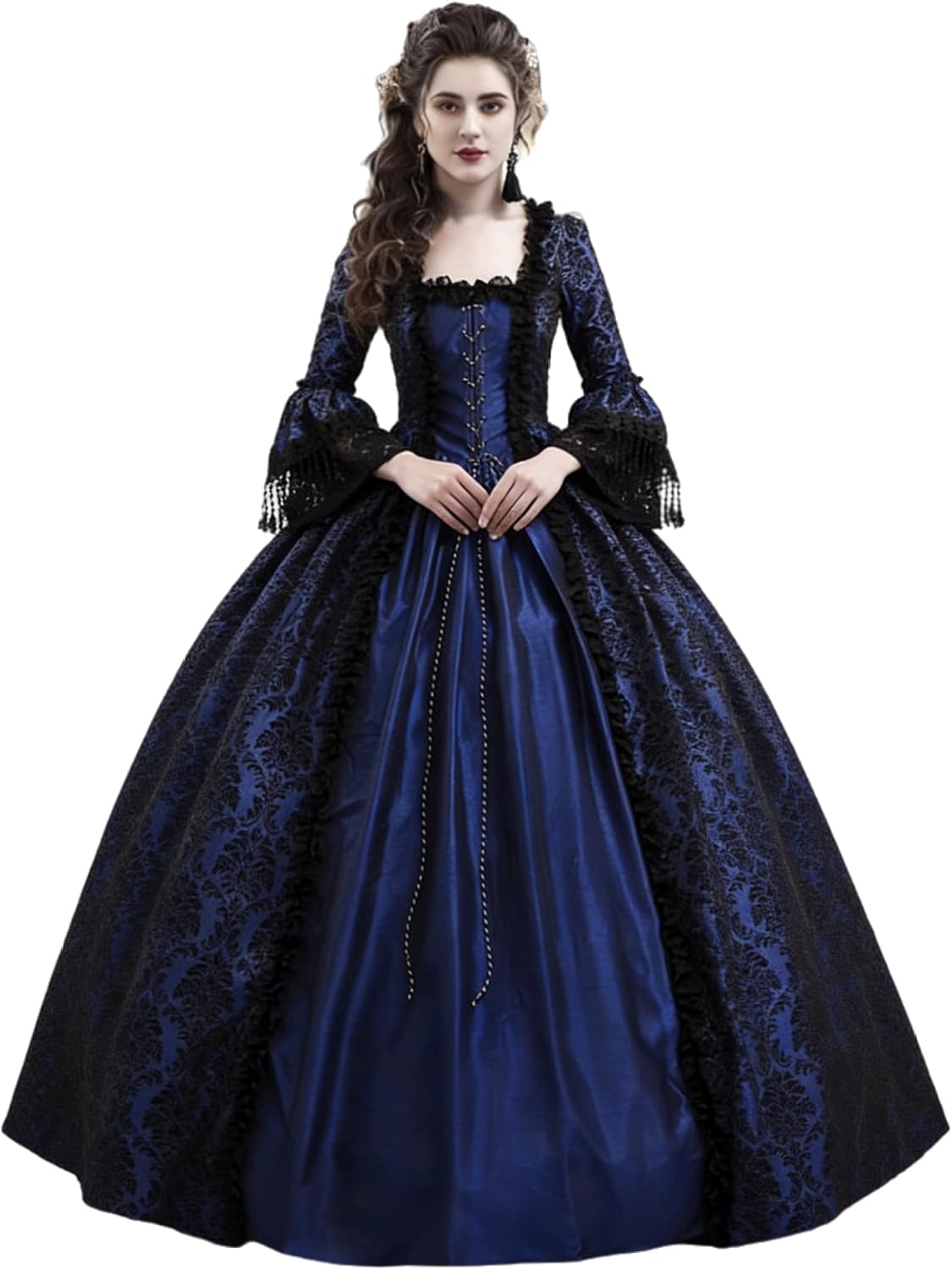 CountryWomen 18th Century Women's Rococo Ball Gown Victorian Masquerade Theme Costumes