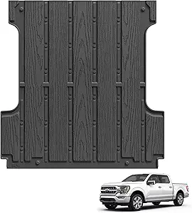 3W Custom Fit Bed Mat for Ford F-150 (5.5 ft) – All-Weather TPE Bed Liner