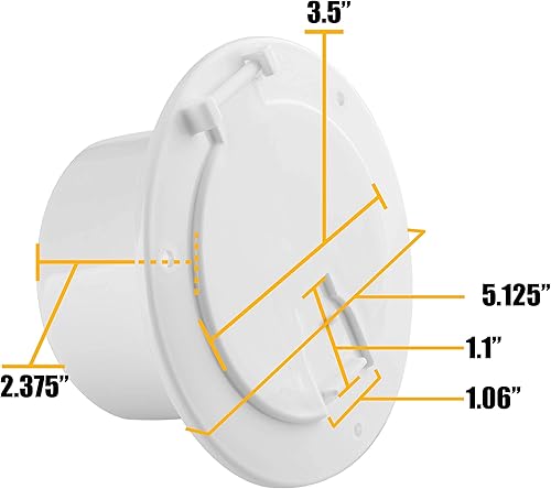 Miniatura 11 de Escotillas eléctricas Negro -,Blanco,https:/ www.Yaxa/dp/undefined