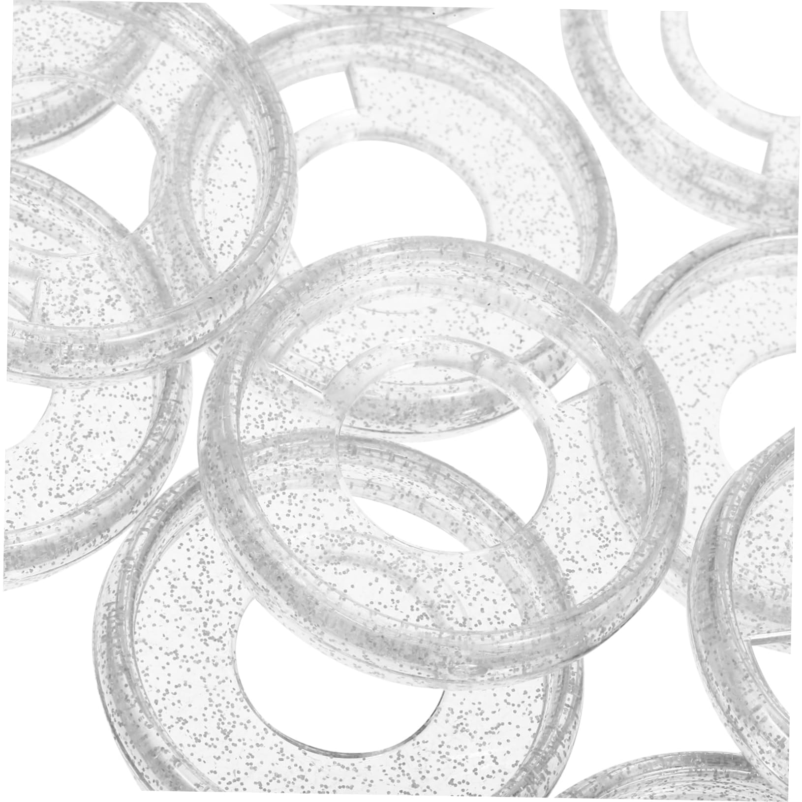 TEHAUX Lot De 4 De Reliure en Plastique pour Feuilles Mobiles Ronds pour Agenda Petits De Reliure Réutilisables 50 Pièces X 4