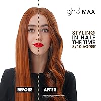 Vista 3 de ghd Max Styler Essentials Duo - Plancha plana de 2 pulgadas de ancho para alisar el cabello (negro) con protector de cuerpo en aerosol de protección
