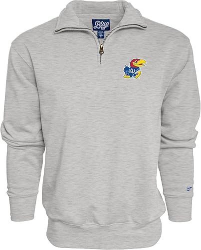 Miniatura 11 de Blue 84 Sudadera con cremallera de un cuarto para hombre de la NCAA Gris