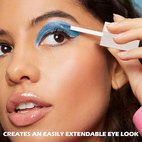 Miniatura 3 de Boobeen Sombra de ojos líquida con purpurina, sombra de ojos metálica brillante con aplicador, secado rápido, colores altamente pigmentados para un