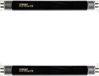 Lot De 4 Tubes Fluorescents Noirs (Blacklight) UVBrite® 4W T5 - 365 Nm, Pour Détection (Billets, Minéraux)