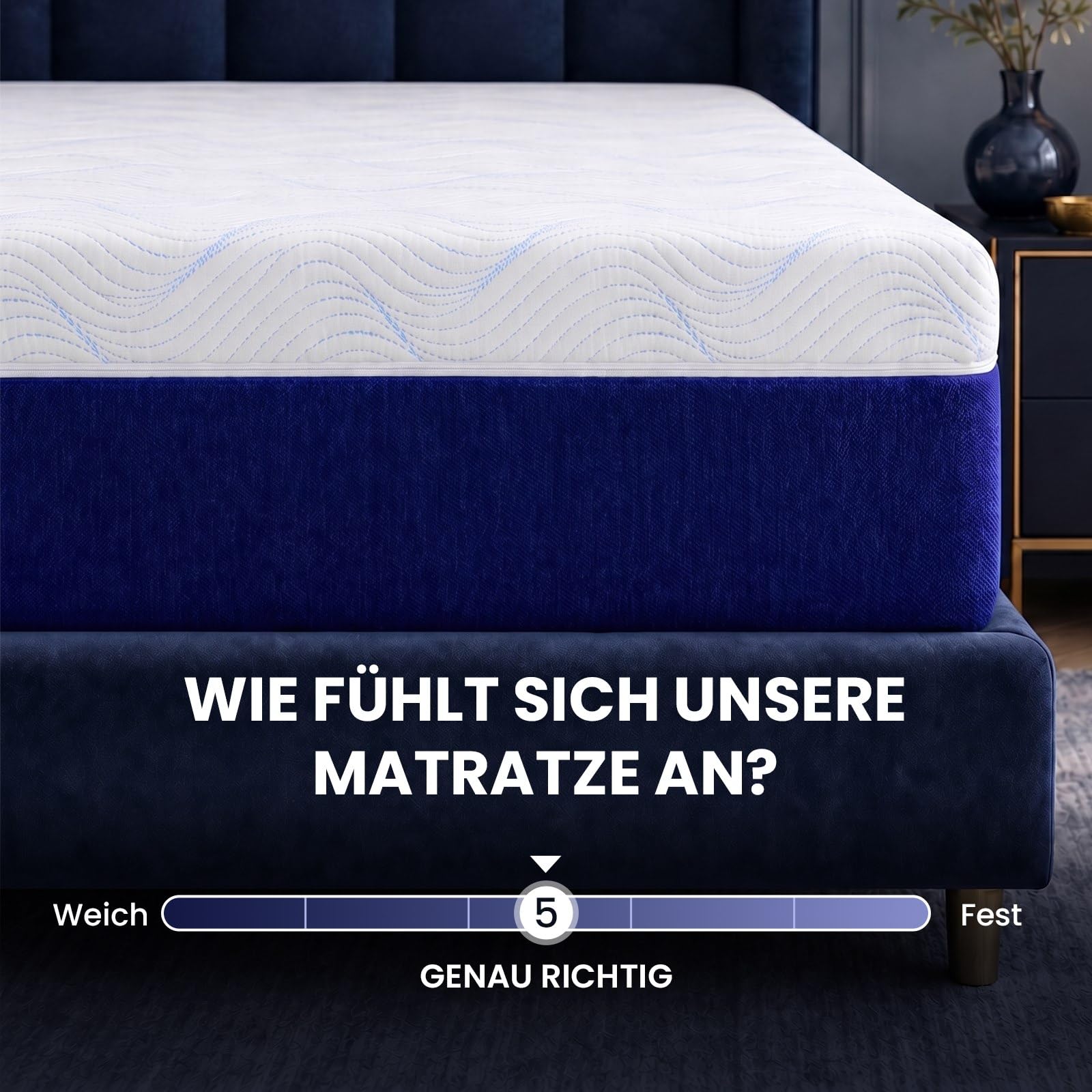 L'AGRATY Matratze 140x200,Höhe 16cm Orthopädische Kaltschaummatratze Härtegrad H3 Abnehmbareratmungsaktiver Bezug Matratzen