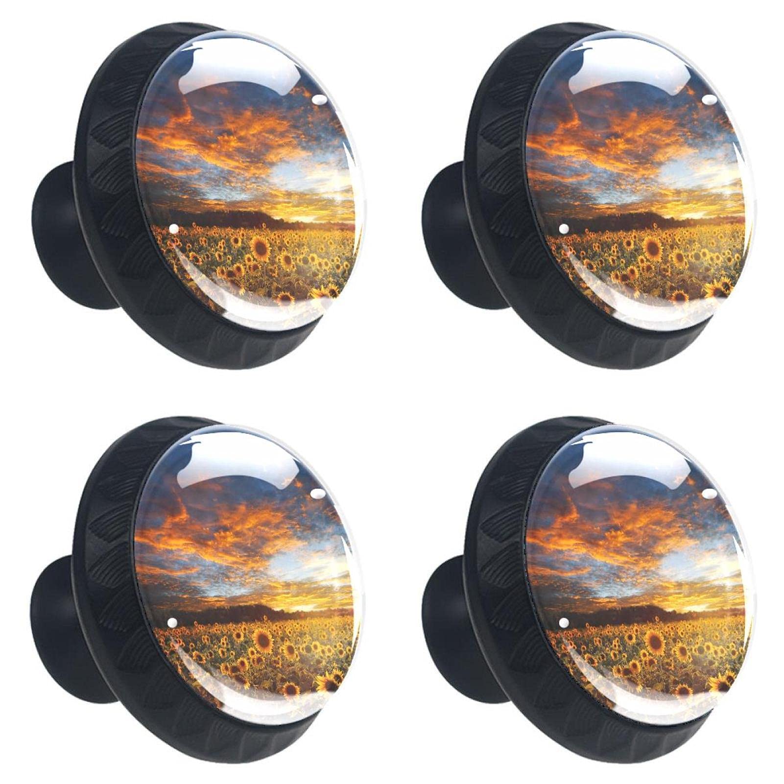 Boutons de tiroir en cristal tournesol pour illuminer votre salle de bain