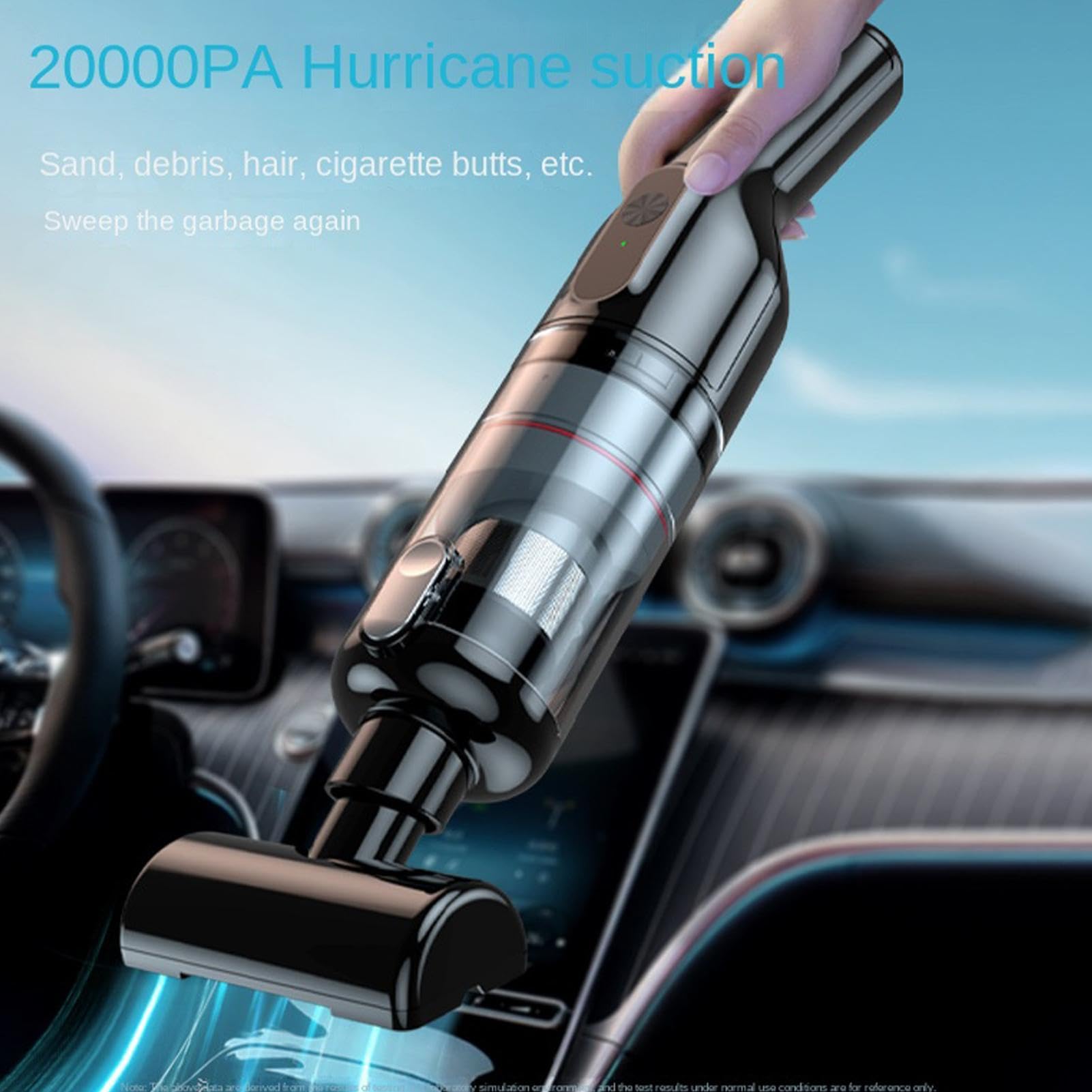 Aspiradora Coche Portátil Inalámbrica 2 Modos Ajustable Bajo Ruido Limpieza | Aspiradora Inalámbrica Portátil Para Auto para hogar, salón, dormitorio, cocina, encimeras, escaleras y pelo