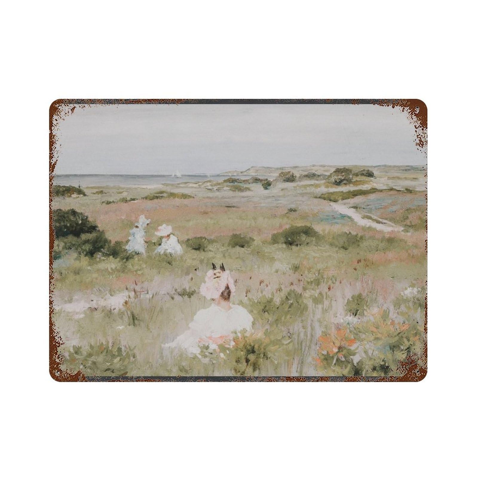 xiaoxiaoshen Landscape Shinnecock, Long Island by William Merritt Chase Wall Decor Art Metal Tin Poster Modern Home Decor Art Home Bar Shop Decorations Vintage Sign 30x40cm