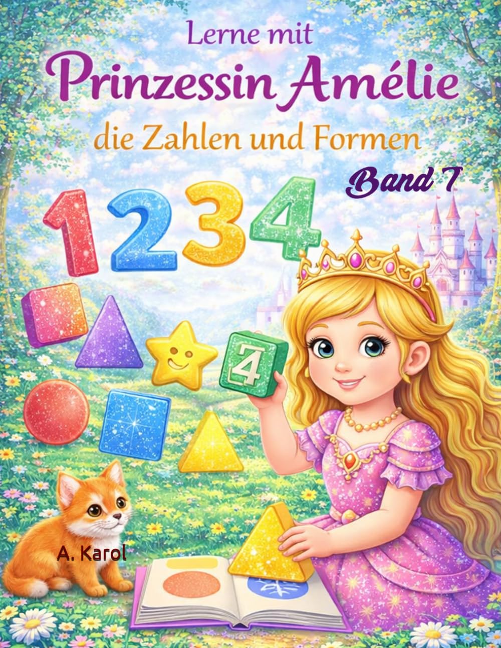 Mit Prinzessin Amélie durch die Welt der Zahlen und Formen: Prinzessinen Lernbuch und Ausmalbuch für Kleinkinder ab 3 Jahre | Zahlen, Formen lernen | ... über den Alltag einer Prinzessin)