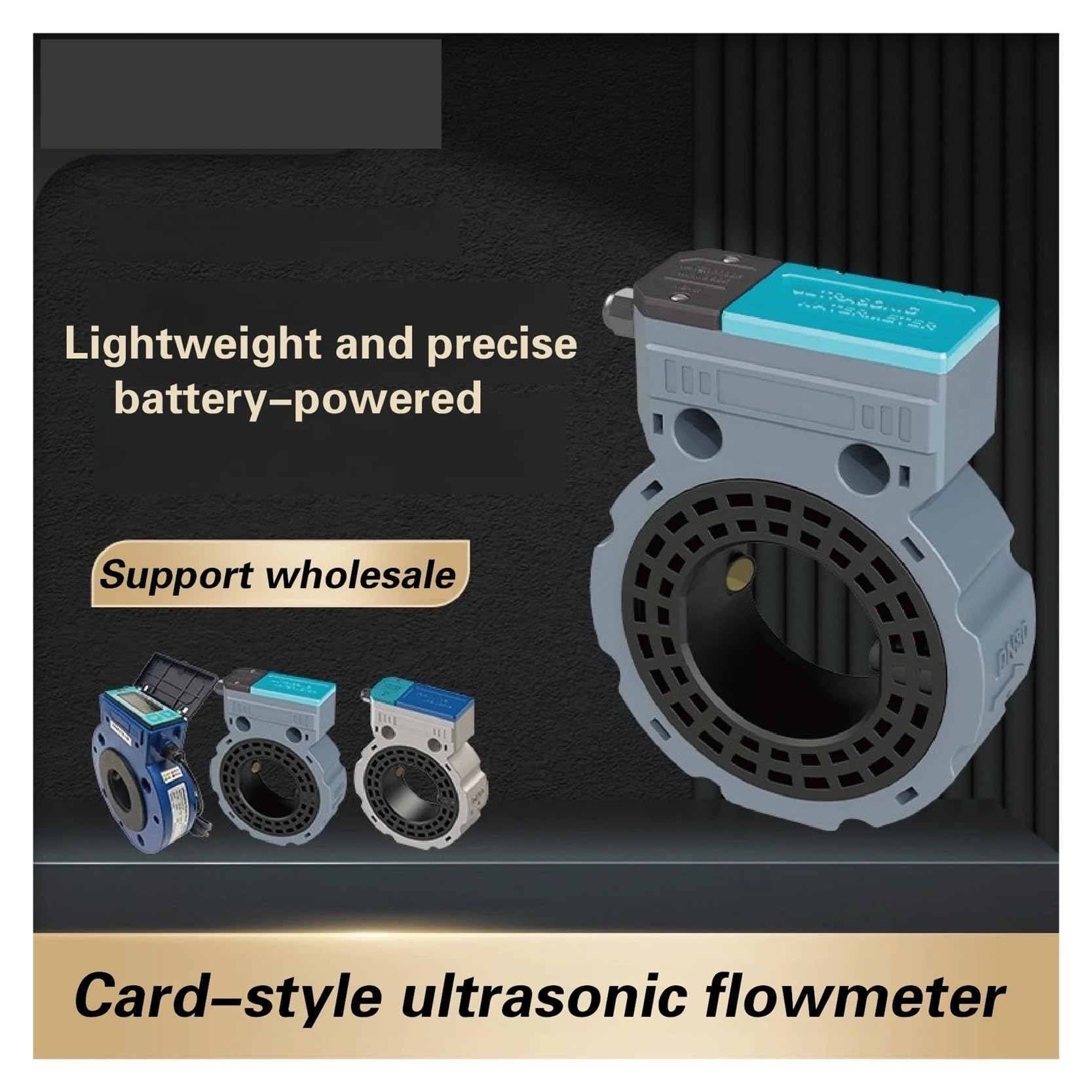 ASW-1-K Ultraschall-Wasserzähler DN50 DN65 DN80 DN100 Intelligenter digitaler Durchflussmesser Batteriebetrieben IP68 Wasserdicht Fernüberwachung(DN80)