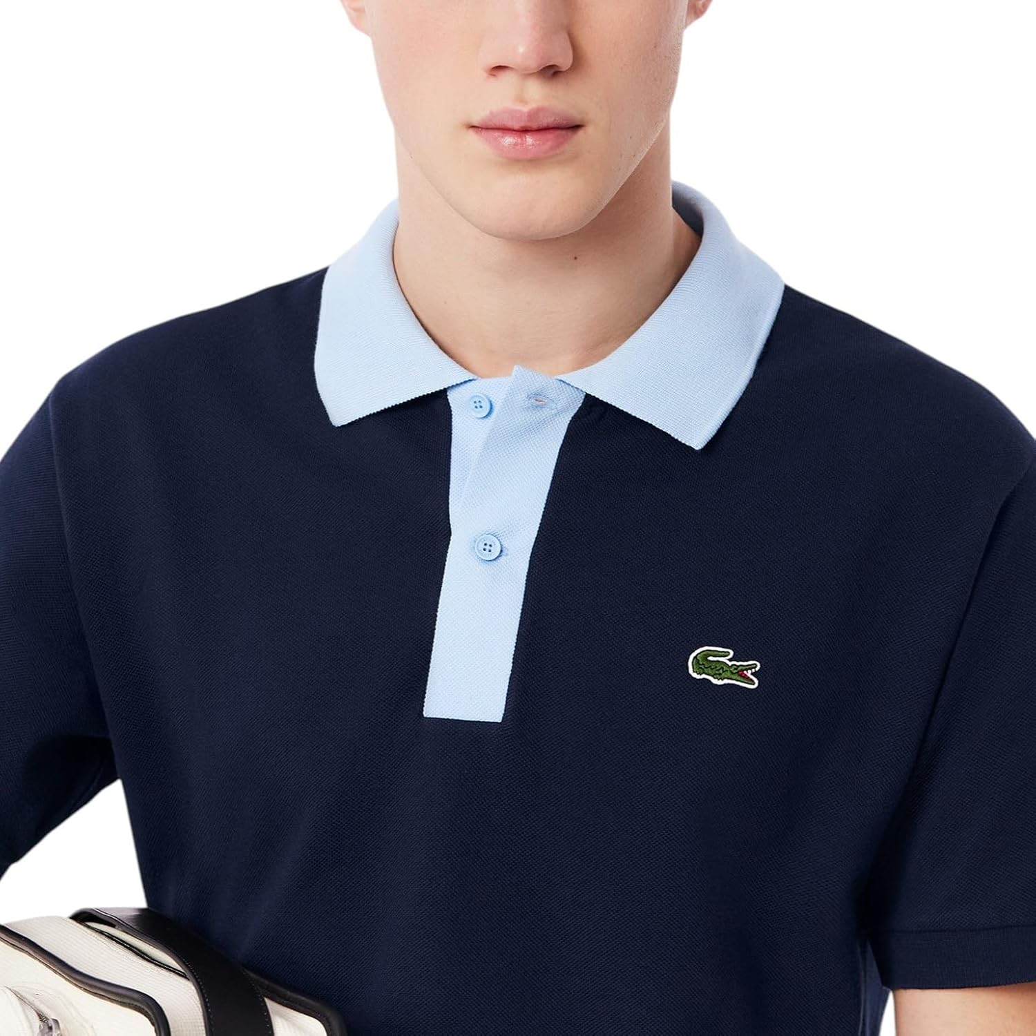 Lacoste Mens Classic Fit Contrast Collar L.12.12 Polo Shirt - Image 2