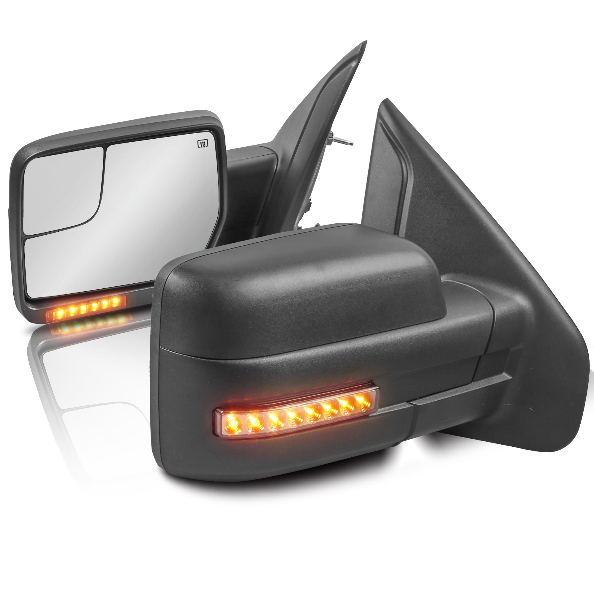 KUIPERAUTO Power Heated Towing Mirror for 2004-2014 Ford F150
