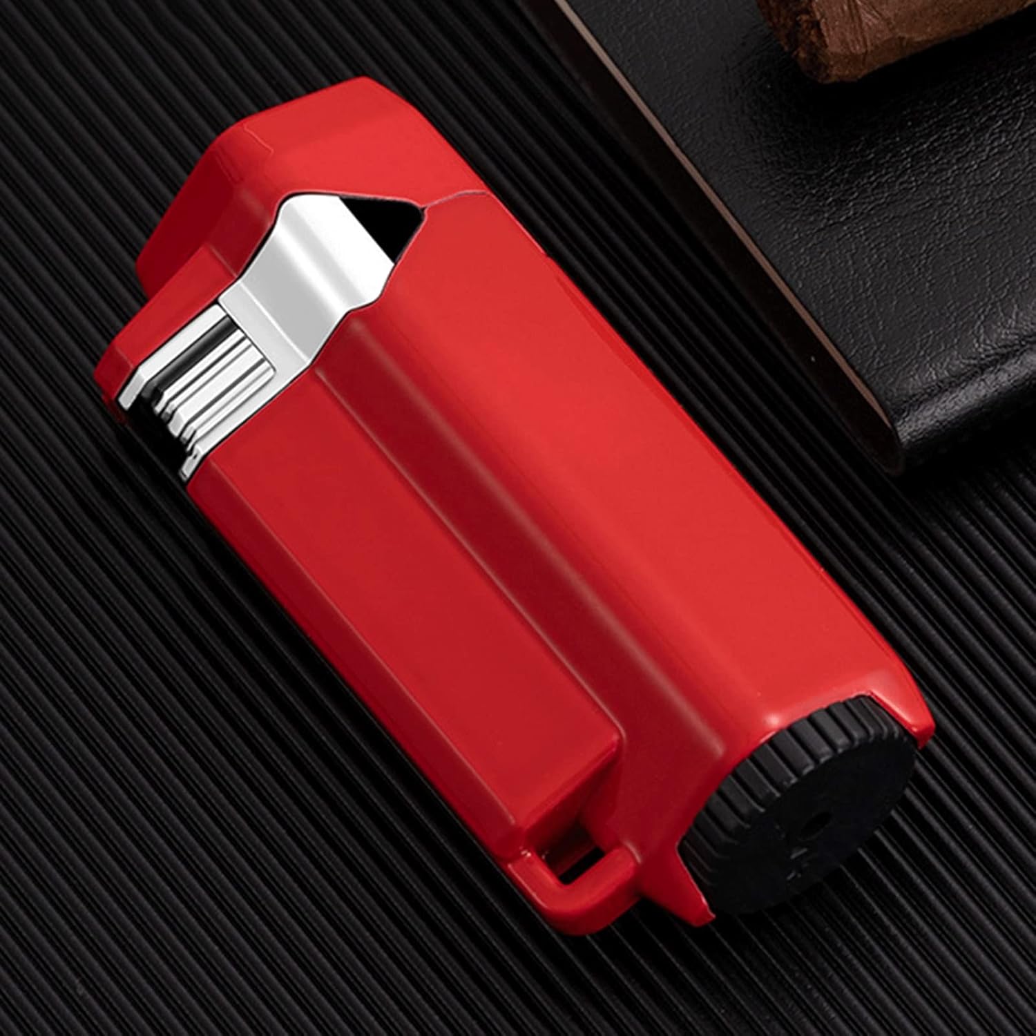 HDNCJFLEQ 3 Jet Flame Lighter, Metal Paint, Inflatable