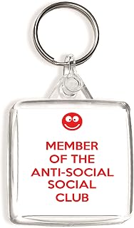 Member of the Anti-Social Social Club - Square Keyring