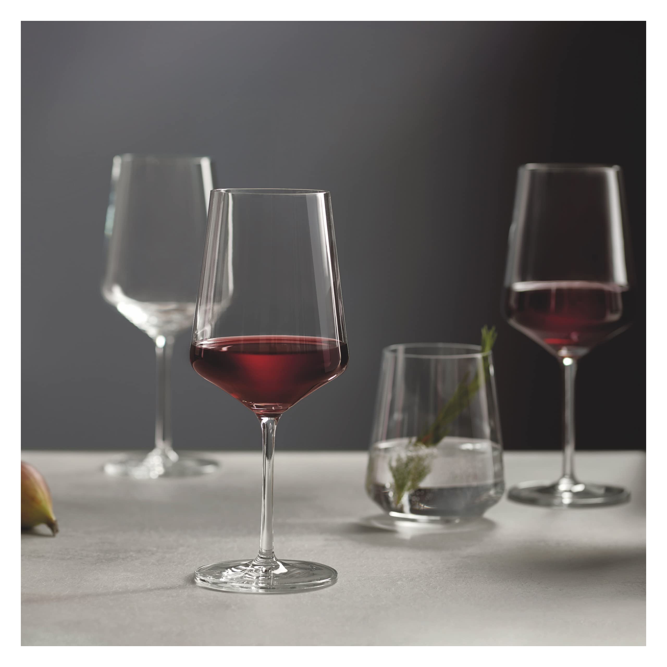 Ritzenhoff 6111002 Set de verres à vin rouge et à eau 500 ml Série Lichtweiss Julie n° 2-12 pièces - Made in Germany