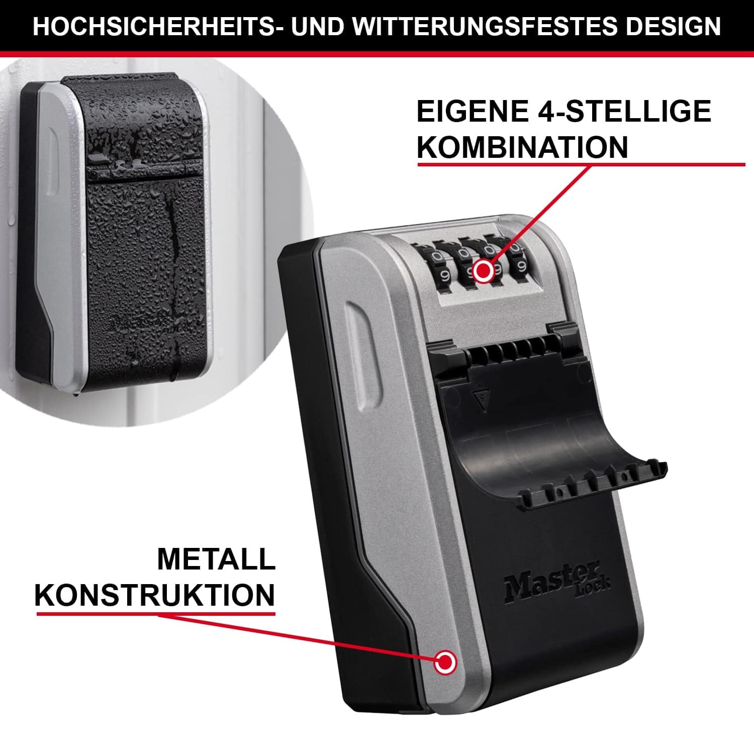 Master Lock Caja para Llaves con Montaje en Pared 5481EURD