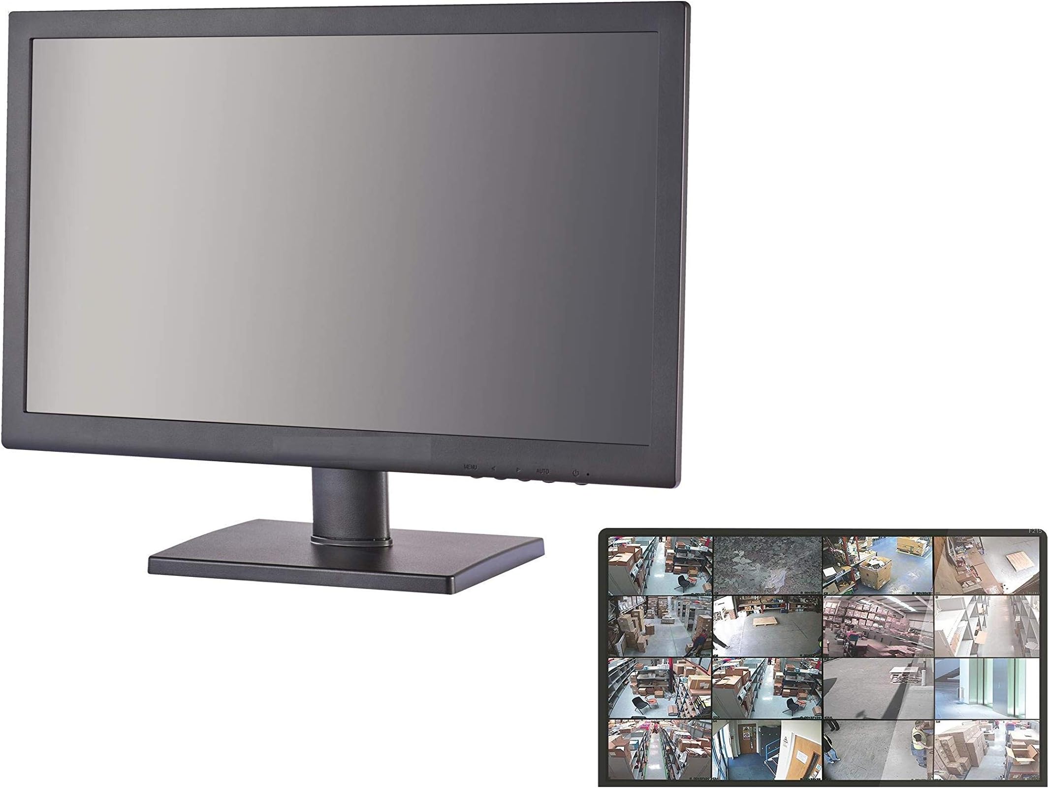 HiWatch by Hikvision 18.5” 1080P HD LED CCTV Cameras Security Monitoring LCD Monitor HDMI & VGA