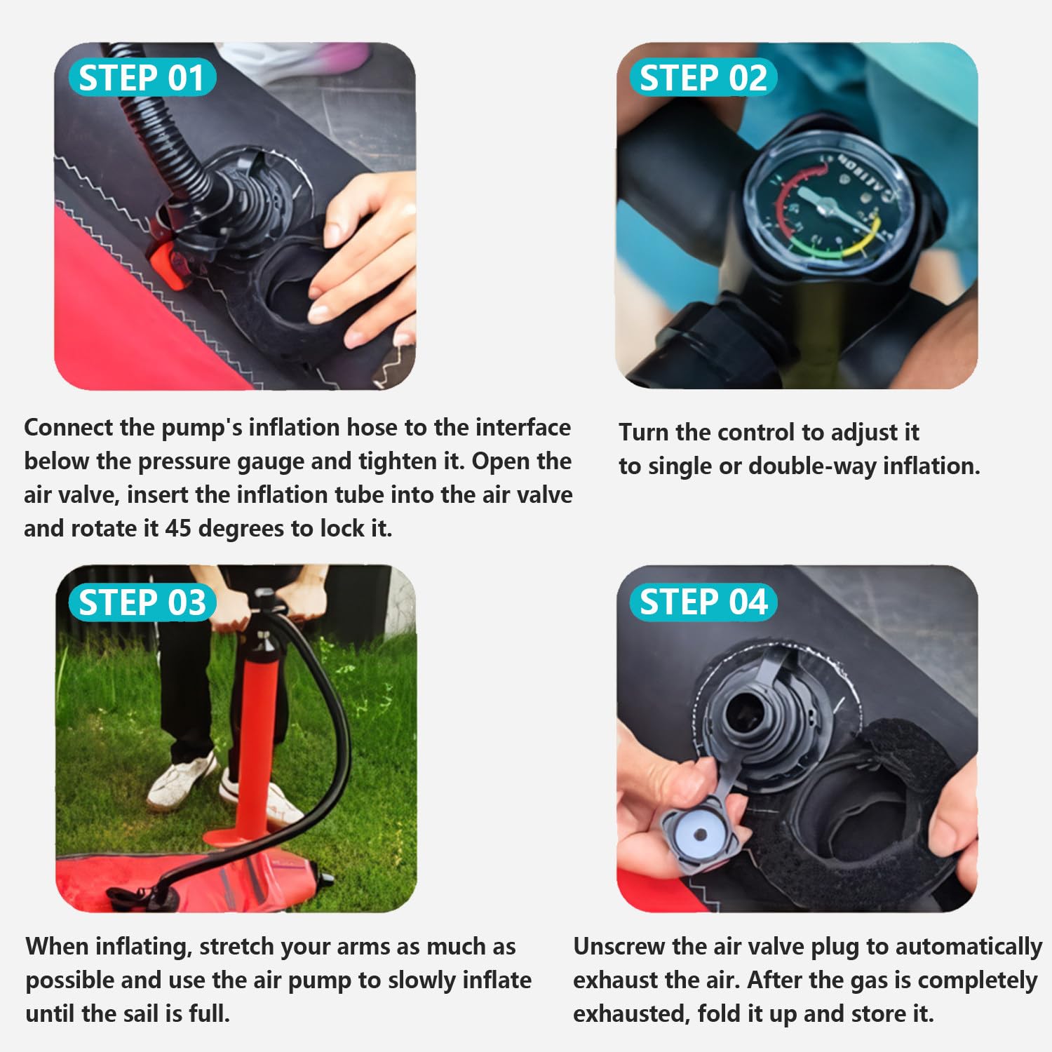 Tavola Da Paddle Gonfiabile Professionale, Vela Gonfiabile Portatile, Con Base Girevole a 360° E Finestra Di Visualizzazione, Vela Extra Large Da 45,21 Piedi Quadrati, Adatta per Il Windsurf