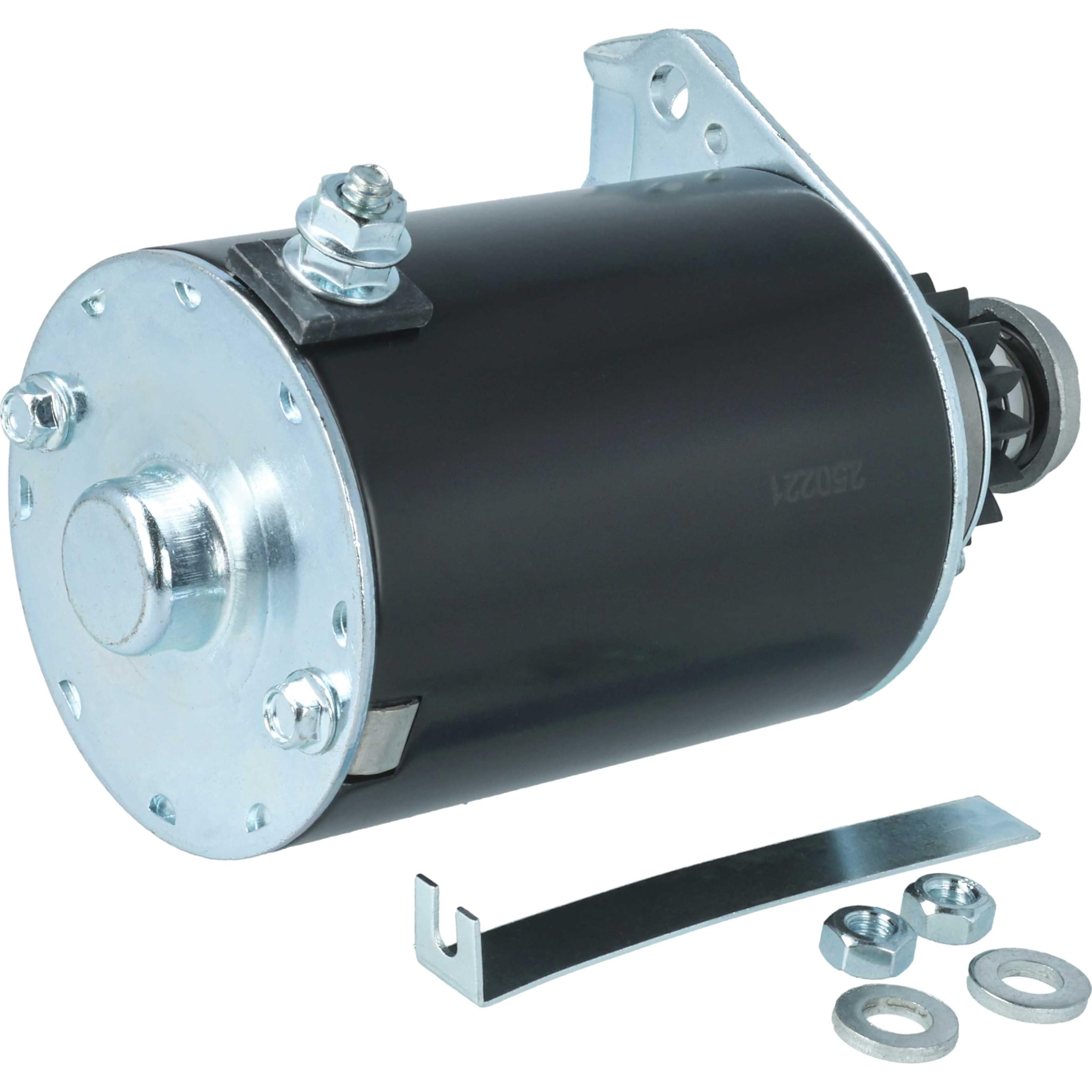 vhbw Motorino di avviamento sostituisce BRIGGS & STRATTON 394943, 490420, 399169 per motore - avviatore con 16 denti, pignone in plastica, 12 V