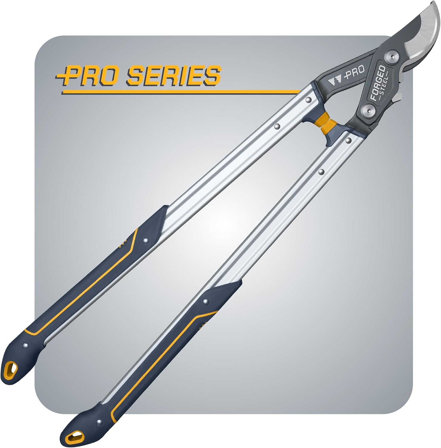 Woodland Tools Co. Pro Series 32" Forged Lopper - Professional Bypass Cutter with Gear Drive - 2 Inch Capacity, Impact Forged Alpha Blade & I-Beam Aluminum Handles - Commercial Arborist Grade