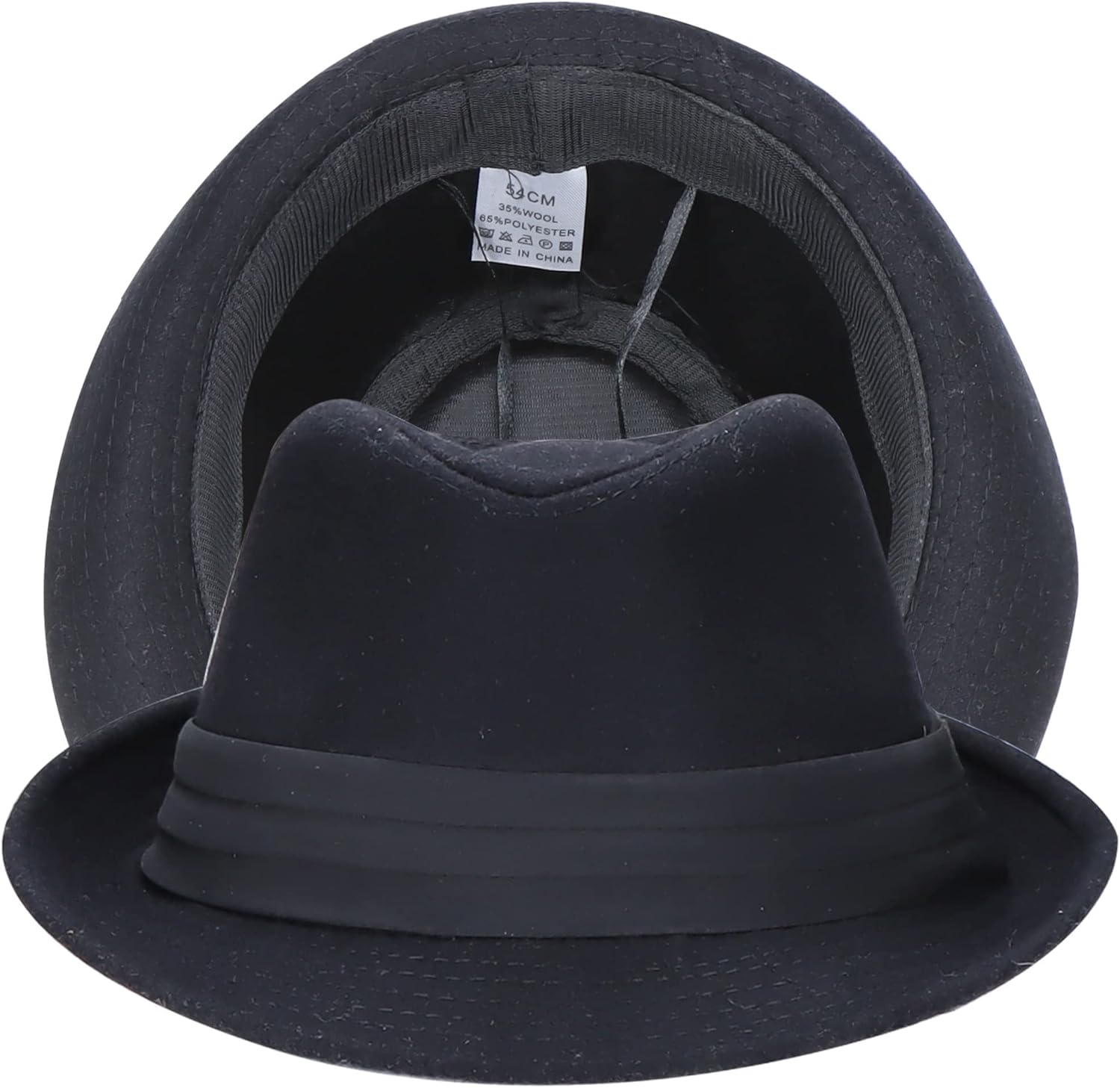 Kid's Short Brim Black Trilby Fedora Hat - Boys Manhattan-Hat Gangster Fedora hat for 4-10 Years Old - Image 6