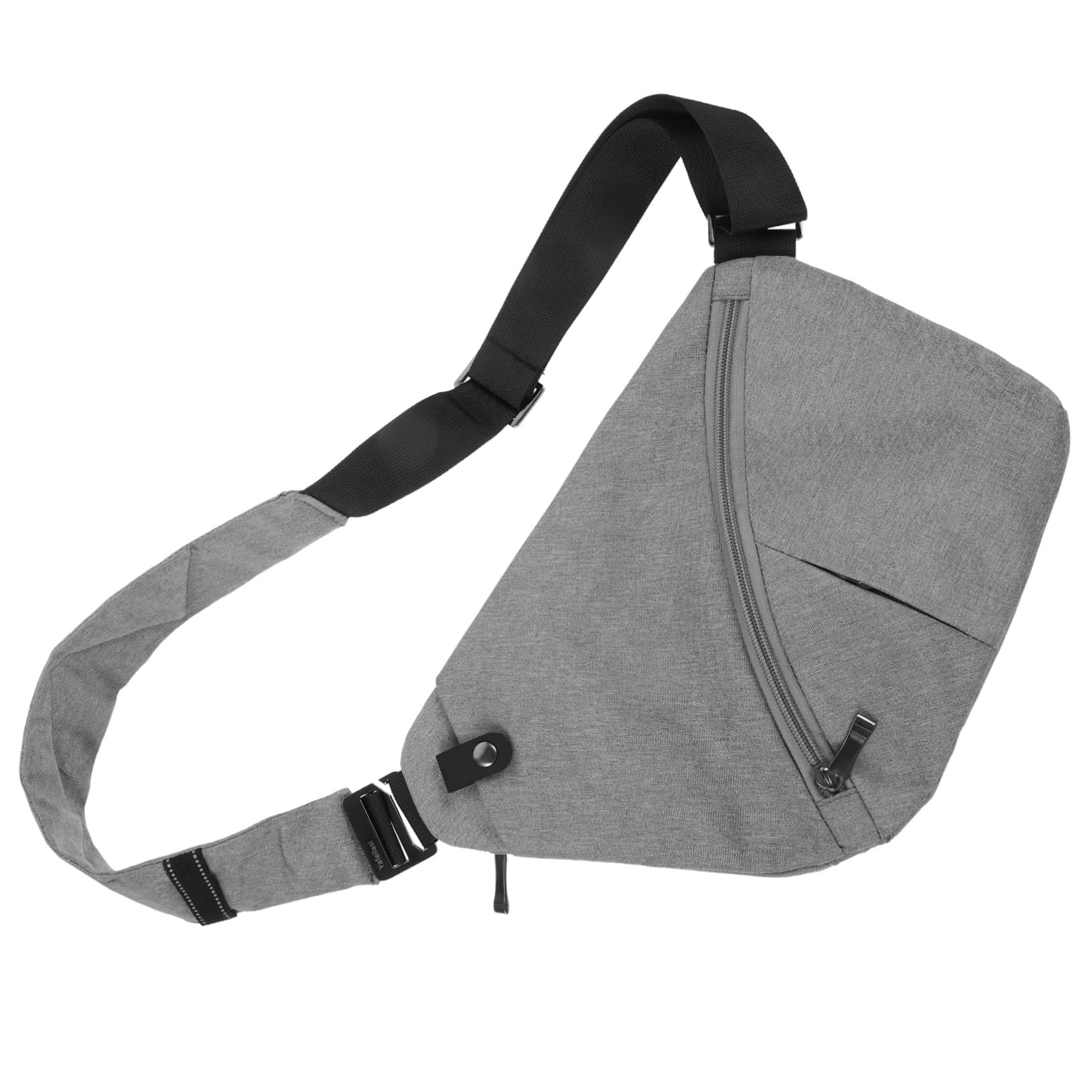 Bandolera hombre ligera ideal como bolsa de gimnasio y deporte en color gris claro 8
