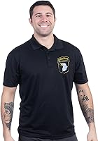 Vista 2 de Polo con cuello del ejército de Estados Unidos Camisa con licencia de armadura de infantería militar estadounidense con cuello para hombres
